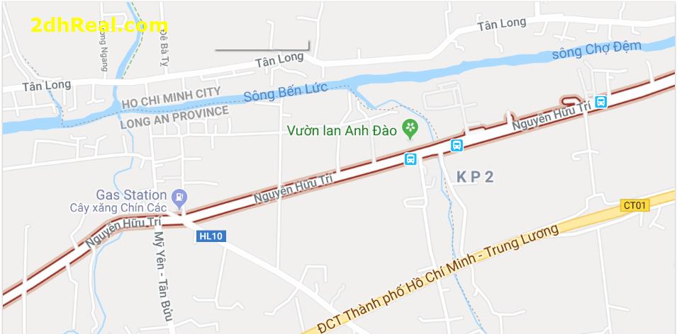 Chuyển nhượng dự án  MT Đường Nguyễn Hữu Trí, Q. Bình Chánh, Qui mô: 23,26 ha