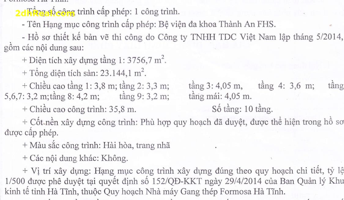 Bán bệnh viện đa khoa 500 giường Khu kinh tế Vũng Án, huyện Kỳ Anh, tỉnh Hà Tĩnh
