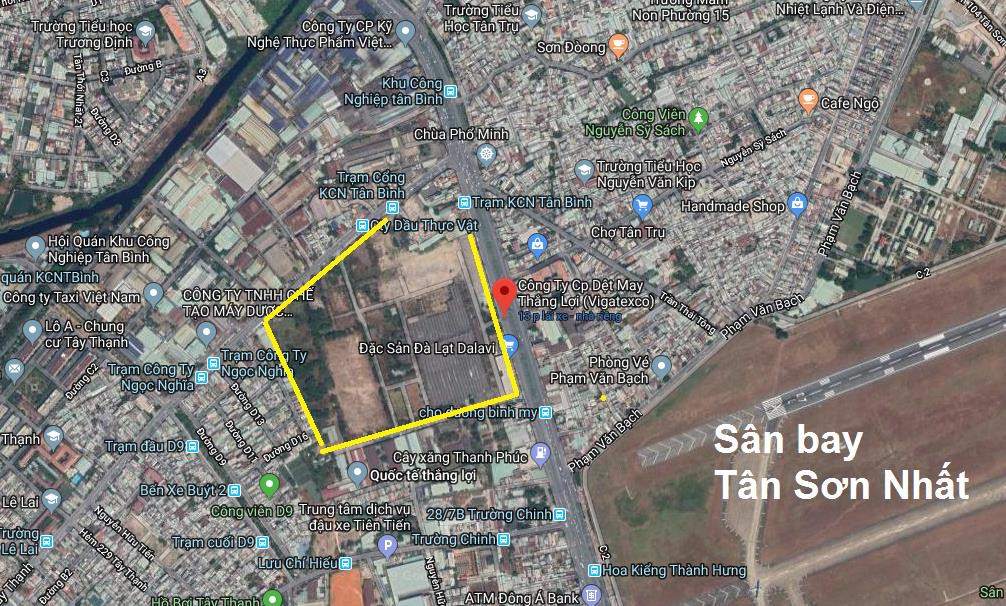 Dự án đất vàng gần 16 hecta tại Số 2 Trường Chinh,  phường Tây Thạnh, quận Tân Phú, Tp.HCM vào tay ai